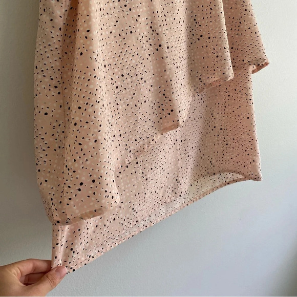 JUICY Couture Flowy, Asymmetrical Pink white and black speckled Tank Top Size S - Picture 8 of 13